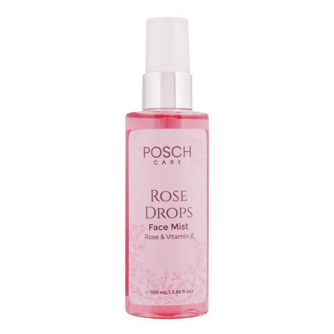 Posch Care Rose Drops Rose & Vitamin E Face Mist, 100ml