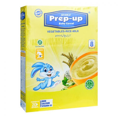 Searle Prep-Up Baby Cereal Vegetables/Rice/Milk, For 8+ Months, 175g