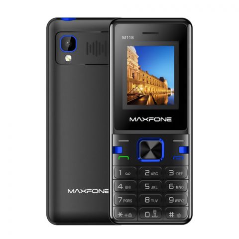 Maxfone M118 Black/Blue, Mobile Set