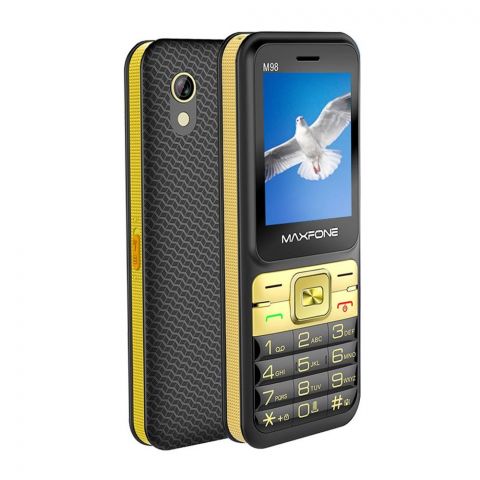 Maxfone M98 Black/Gold, Mobile Set
