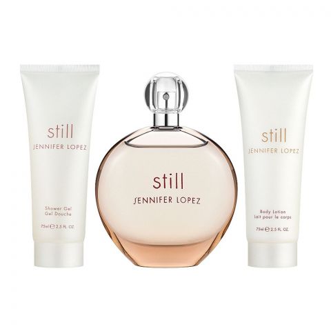 Jennifer Lopez Still Perfume Gift Set For Women, Eau De Parfum 100ml, + Shower Gel 75ml, + Body Lotion 75ml
