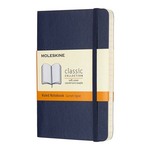 Moleskine: Classic Ruled Paper Notebook Color Sapphire Blue