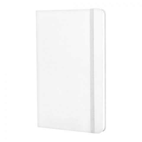 Moleskine: Notebook Large Ice White Leather