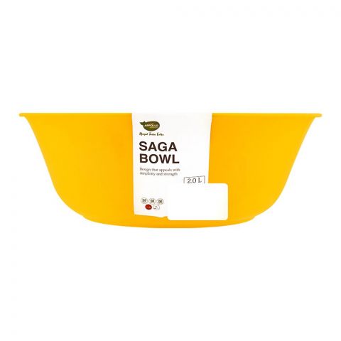 Appollo Saga Bowl, Yellow, 2 Liters
