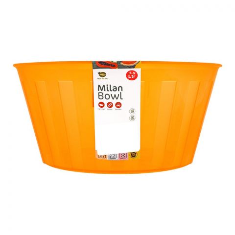 Appollo Milan Bowl, Orange, 1.5 Liters