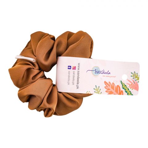 Sandeela Silky Classic Scrunchies, Fawn, 03-02-1051