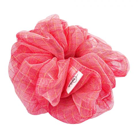 Sandeela Organza Giant Scrunchies, Pink, 05-04-1009