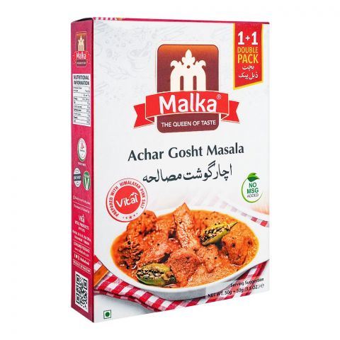 Malka Achar Gosht Masala Double Pack, 50g + 50g