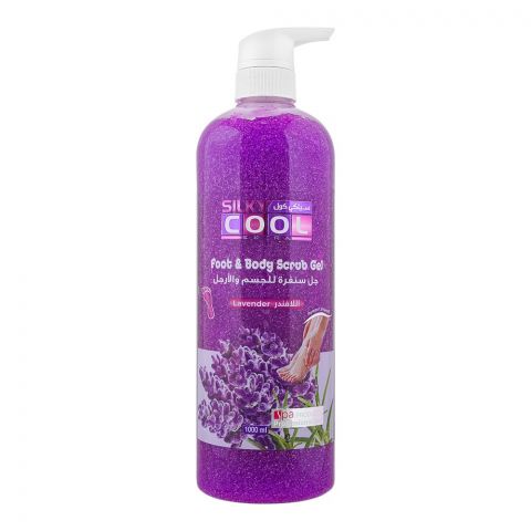 Silky Cool Extra Foot & Body Scrub Gel, Lavender, 1000ml