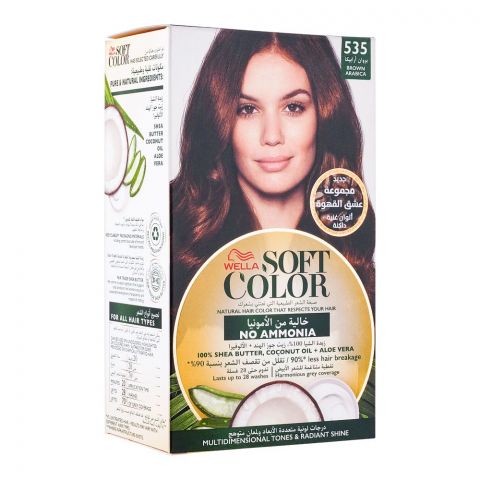 Wella Soft Color No Ammonia Hair Color, 535, Brown Arabica
