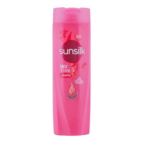 Sunsilk Thick & Long Keratin Yogurt Protein & Coconut Oil Shampoo, 185ml