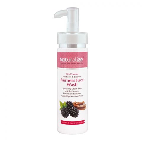 Naturalize Oil-Control Mulberry & Licorice Fairness Face Wash, For Oily & Combination Skin, 175ml