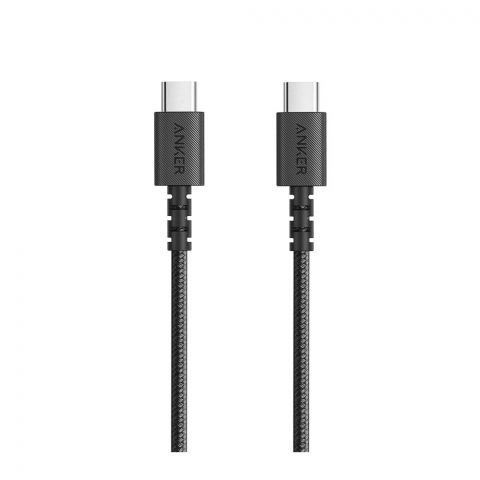 Anker Fast Charging Long Lasting Power Line Select+ USB-C To USB-C Cable, Black, A8032H11, 3ft