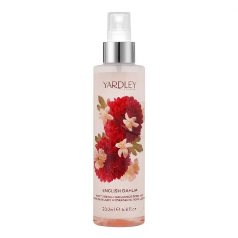 Yardley English Dahlia Moisturising Fragrance Body Mist, 200ml