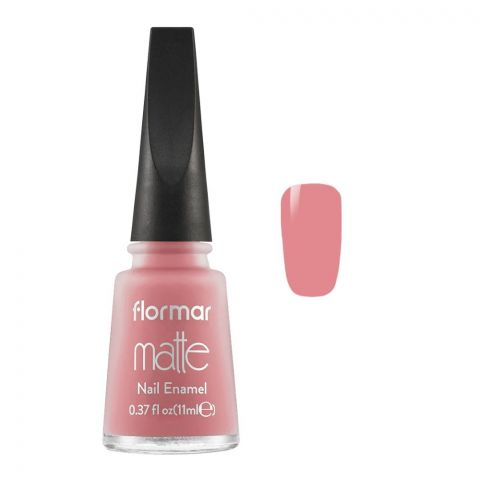 Flormar Matte Nail Enamel, M53, Blushing Beige, 11ml