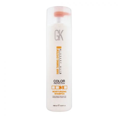 GK Hair Taming System Color Protection 3 With Juvexin, Moisturizing Shampoo, 1000ml