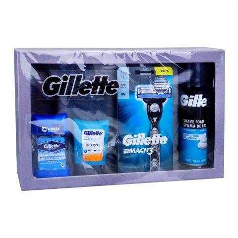 Gillette Medium Shaving Kit, 4-Pack