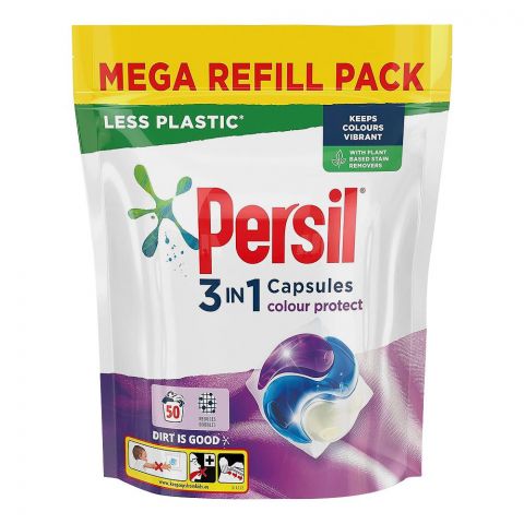 Persil 3-In-1 Color Protect Capsules, 1.350 KG, 50-Pack