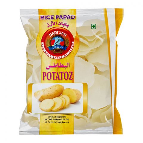 Dadi Jan Potatoz Rice Papad, 200g