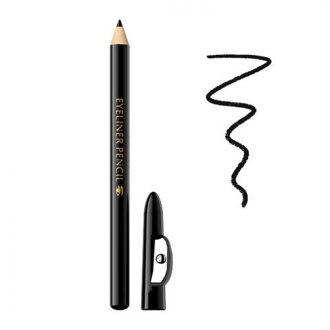 Eveline Eyeliner Pencil Small With Sharpener, Black