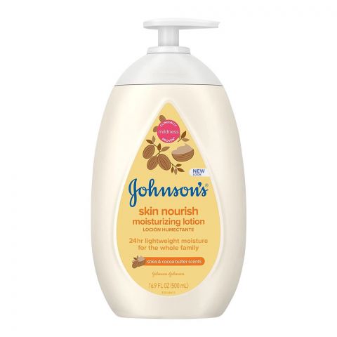 Johnson's Skin Nourish Shea & Cocoa Butter Scent Moisturizing Lotion, 500ml