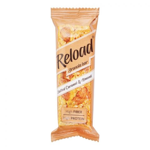 Reload Salted Caramel & Almond Granola Bars, 40g