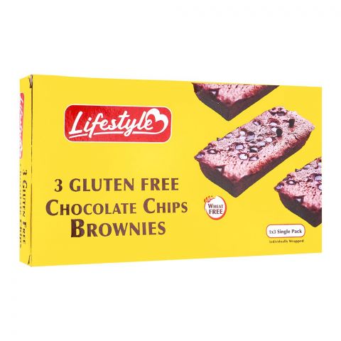 Lifestyle Gluten Free Chocolate Chip Brownies, 100g