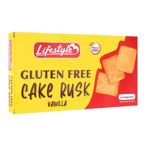 Lifestyle Gluten Free Vanilla Cake Rusk, 100g