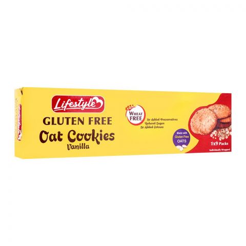 Lifestyle Gluten Free Vanilla Oat Cookies, 100g