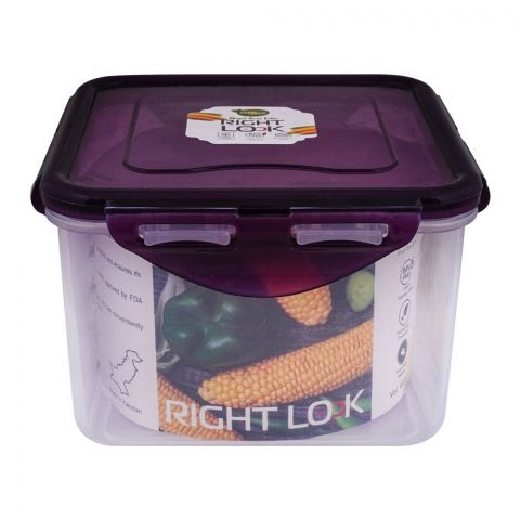 Appollo Right Lock Food Keeper, Large, Purple, 900ml