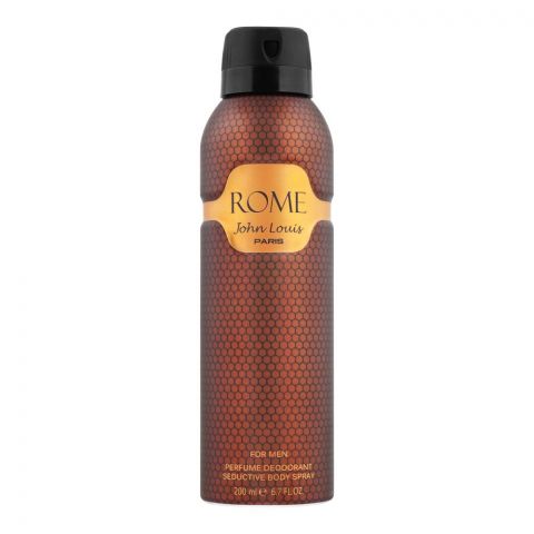 John Louis Paris Rome For Men Perfumed Deodorant Seductive Body Spray, 200ml
