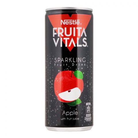Nestle Fruita Vitals Sparkling Apple Juice Can, 250ml