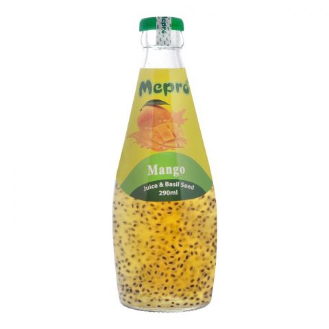 Mepro Mango Juice & Basil Seed Drink, 290ml