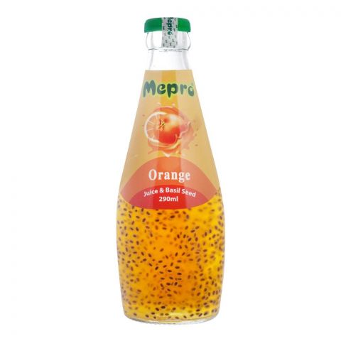 Mepro Orange Juice & Basil Seed Drink, 290ml