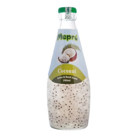 Mepro Coconut Juice & Basil Seed Drink, 290ml