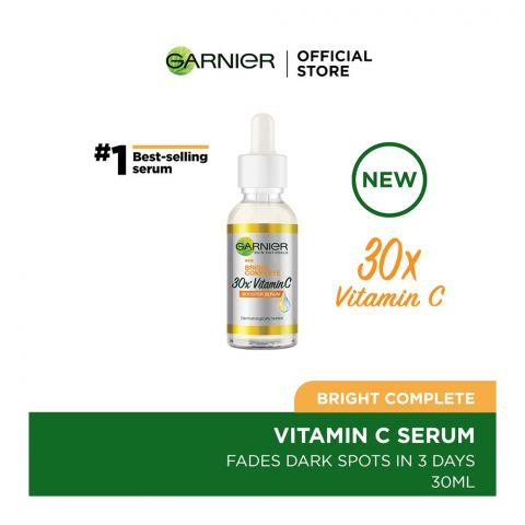 Garnier Bright Complete 30x Vitamin C Booster Serum, 30ml