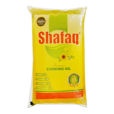 Shafaq Cooking Oil Pouch, 1 Liter