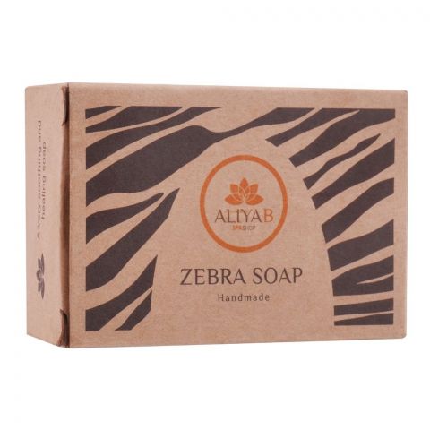 Aliya B Spa Shop Zebra Soap, Handmade, 85g