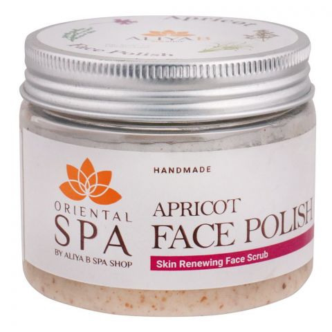 Aliya B Spa Shop Oriental Spa Apricot Face Polish, Skin Renewing Face Scrub, 150ml