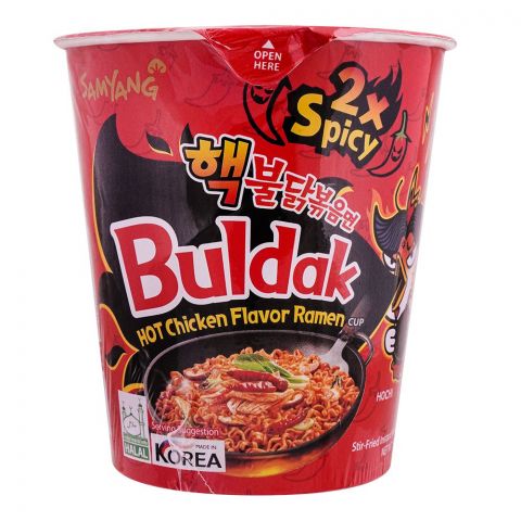 Samyang Hot Chicken 2x Spicy Cup Noodle, Halal, 70g