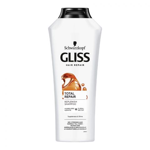 Schwarzkopf Gliss Total Repair Replenish Shampoo, 400ml
