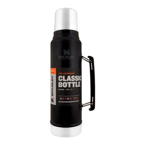 Stanley Classic Series Legendary Classic Bottle 1 Litre, Matte Black Pebbles, 10-08266-002