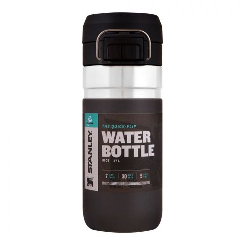 Stanley Go Series Quick-Flip Water Bottle 0.47 Litre, Charcoal, 10-09148-025