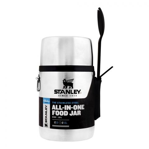 Stanley Adventure Series All-In-One Food Jar 0.53 Litre, Stainless Steel, 10-01287-032