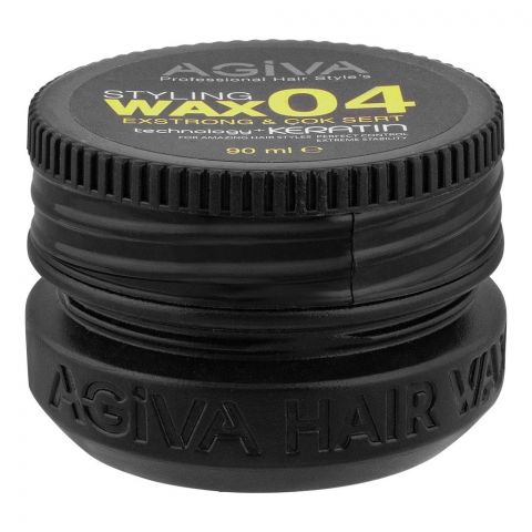 Agiva Professional Exstrong 04 Hair Styling Wax, Technology + Keratin, 90ml