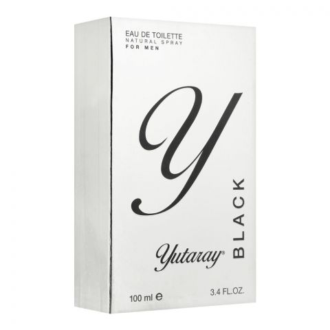 Yutaray Black Eau De Toilette, Fragrance For Men, 100ml