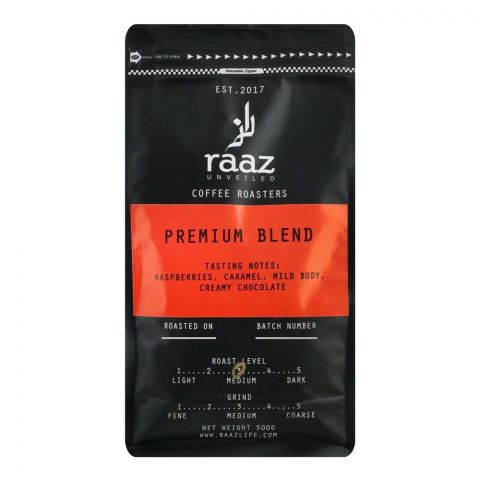 Raaz Coffee Roasters Premium Blend, 500g