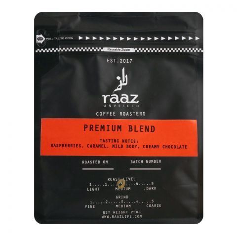 Raaz Coffee Roasters Premium Blend, 250g
