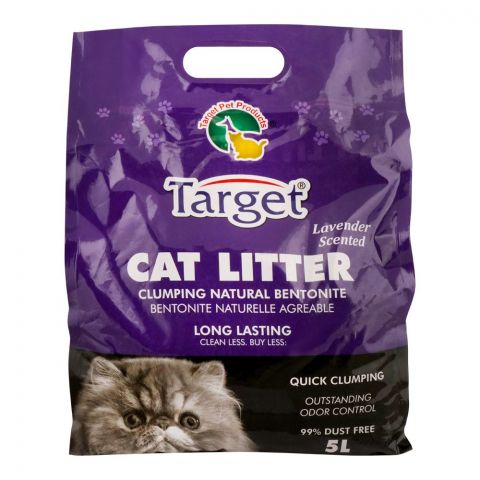 Target Lavender Scented Cat Litter, Long Lasting, 5 Litre