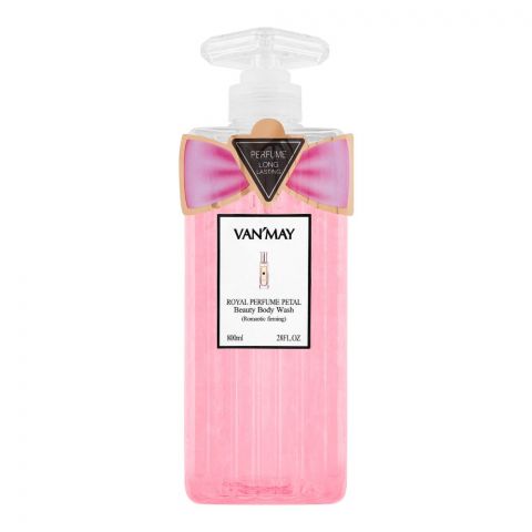 Van'May Royal Perfume Petal Romantic Firming Body Wash, 800ml